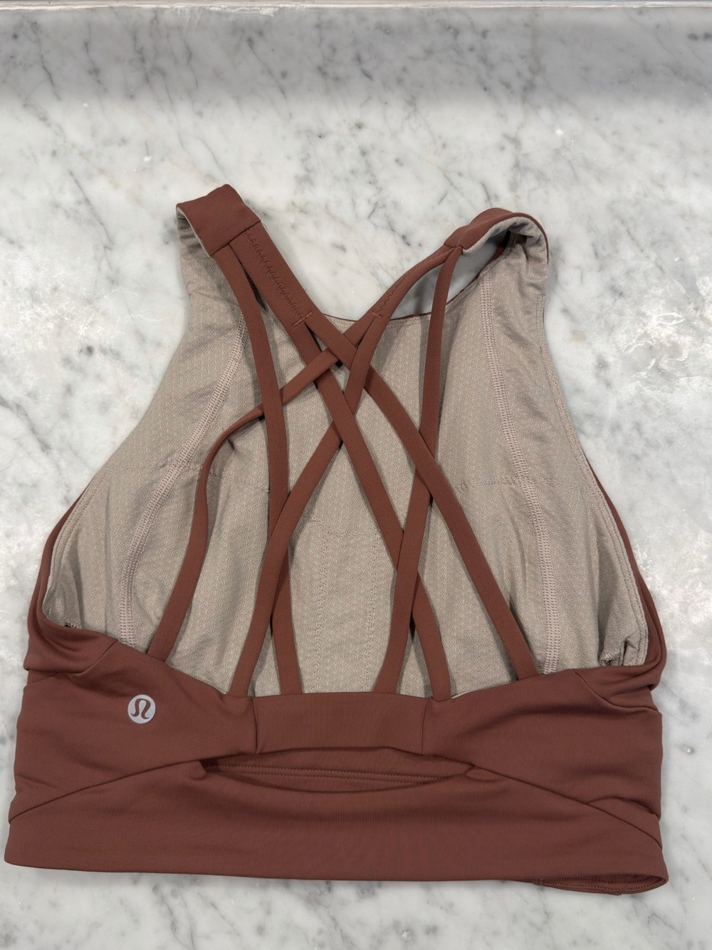 lululemon athletica Strappy Back Sports Bra - Dusty Clay